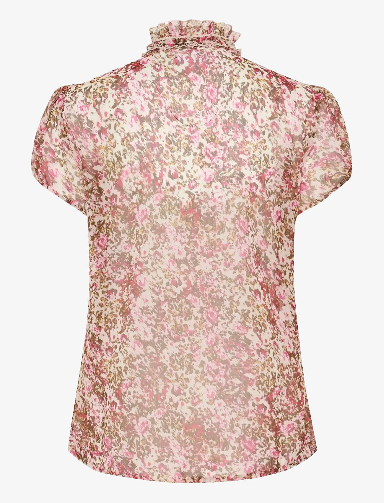 Saint Tropez - LiljaSZ Crinkle SS Shirt - kortærmede bluser - ballerina brushed blooms - 2