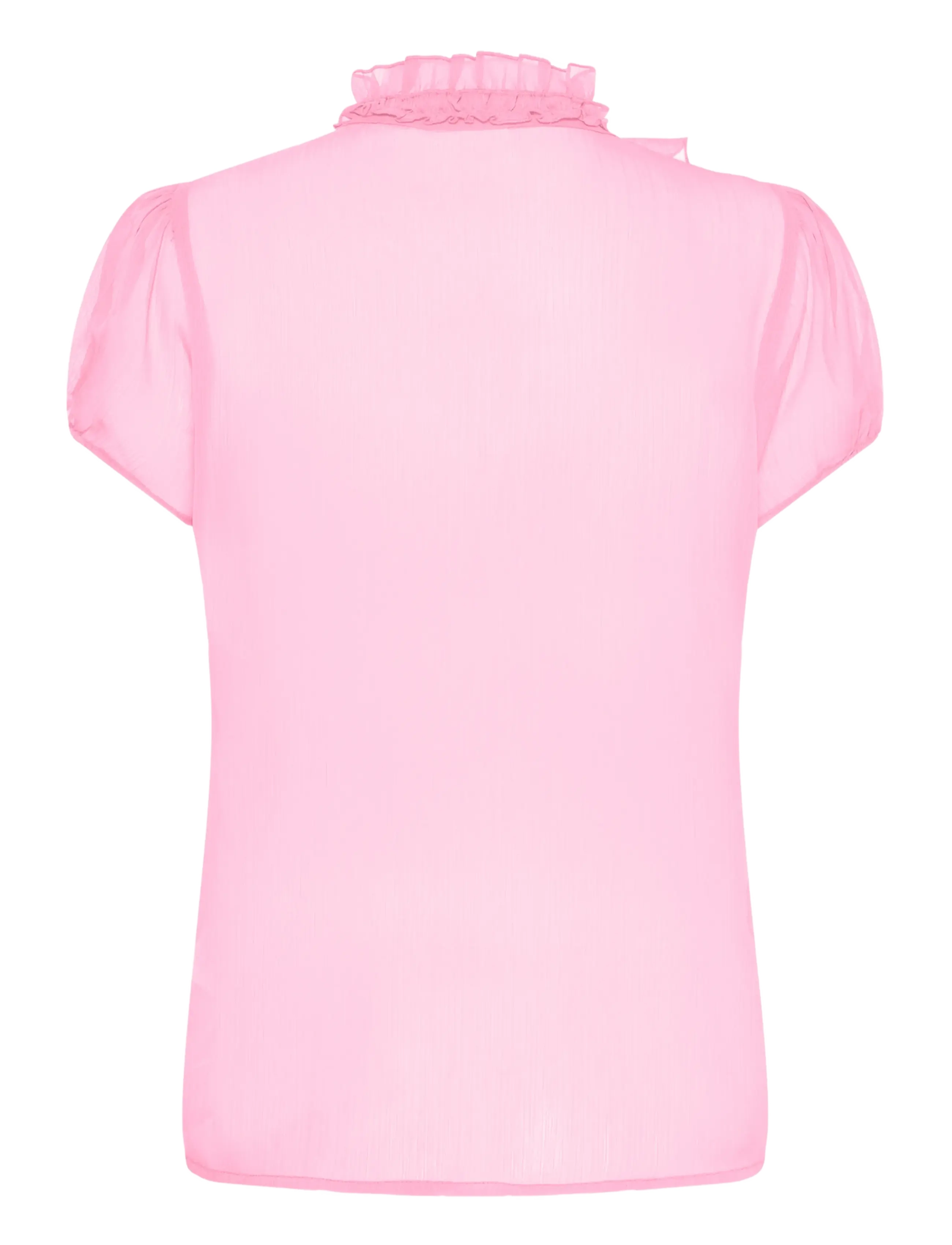Saint Tropez - LiljaSZ Crinkle SS Shirt - kurzärmelige blusen - cameo pink - 2