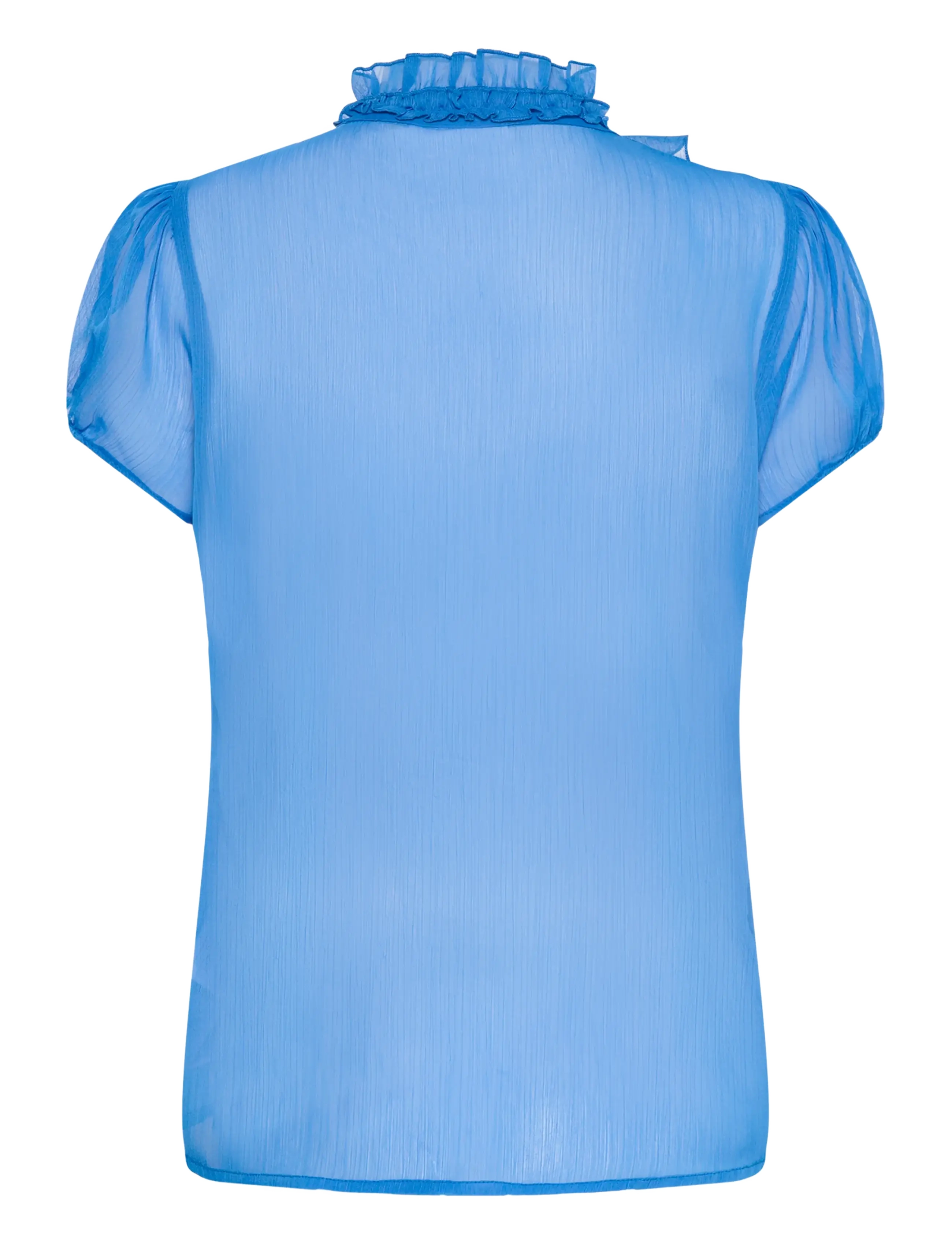 Saint Tropez - LiljaSZ Crinkle SS Shirt - kortærmede bluser - campanula - 2