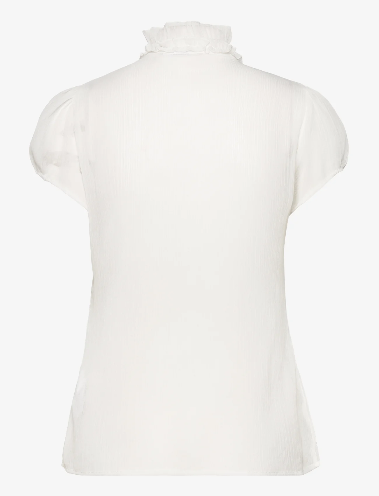 Saint Tropez - LiljaSZ Crinkle SS Shirt - short-sleeved blouses - ice - 1