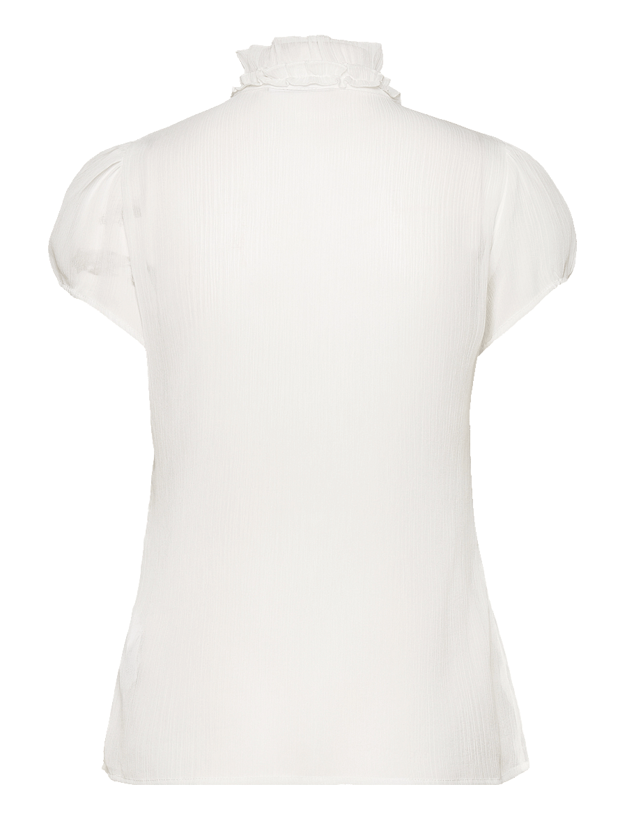 Saint Tropez - LiljaSZ Crinkle SS Shirt - lyhythihaiset puserot - ice - 2