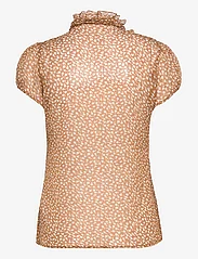 Saint Tropez - LiljaSZ Crinkle SS Shirt - short-sleeved blouses - rubber clover florals - 1