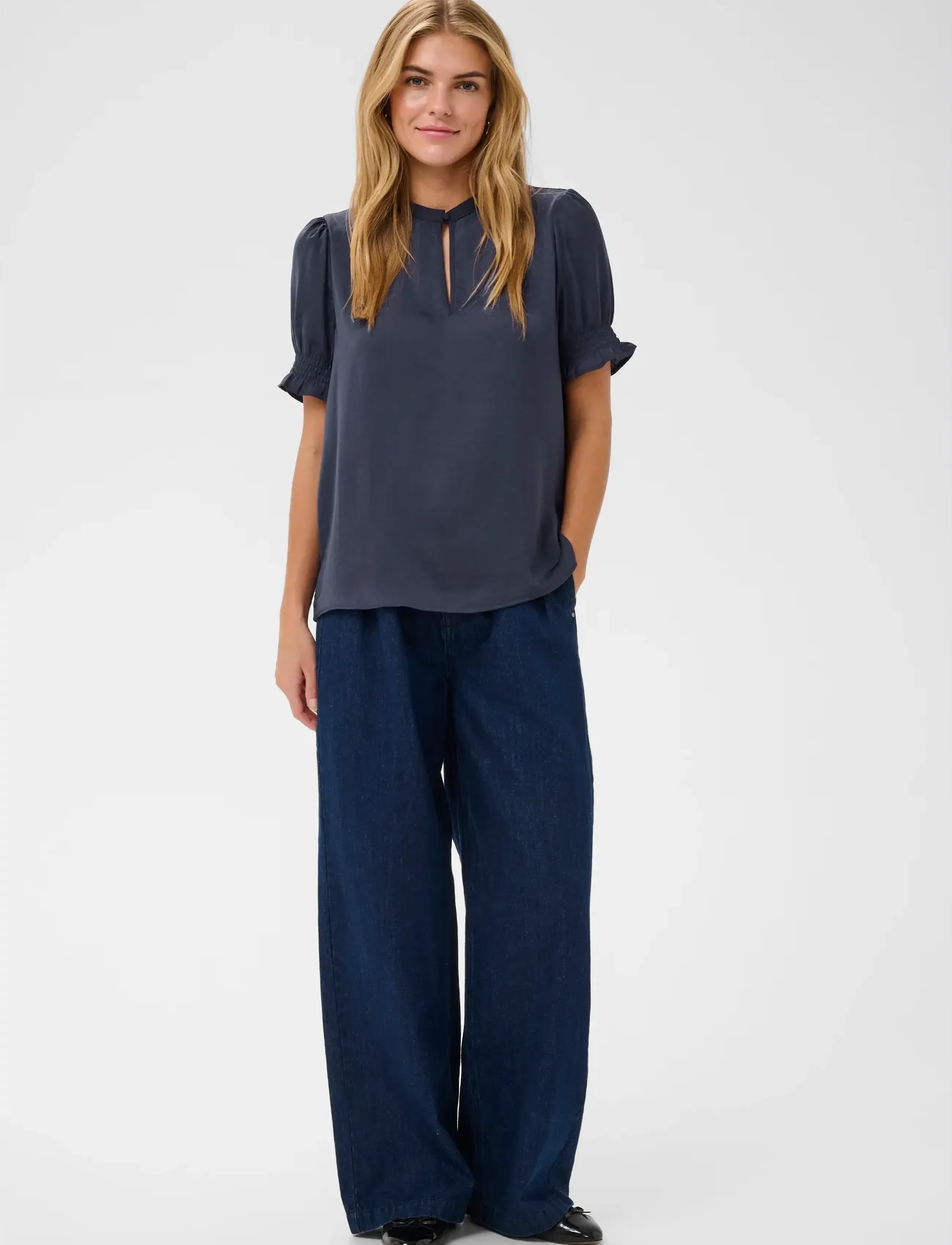 Saint Tropez - NunniSZ Shirt - short-sleeved blouses - eclipse - 3