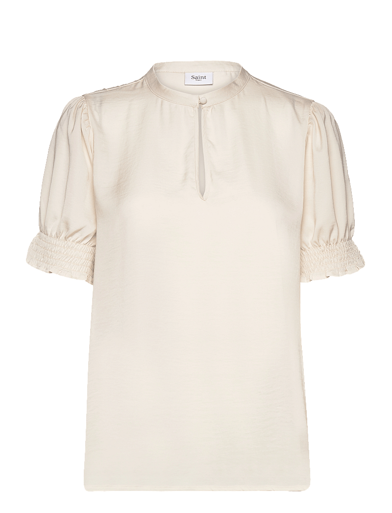 Saint Tropez - NunniSZ Shirt - lühikeste varrukatega pluusid - ice - 1