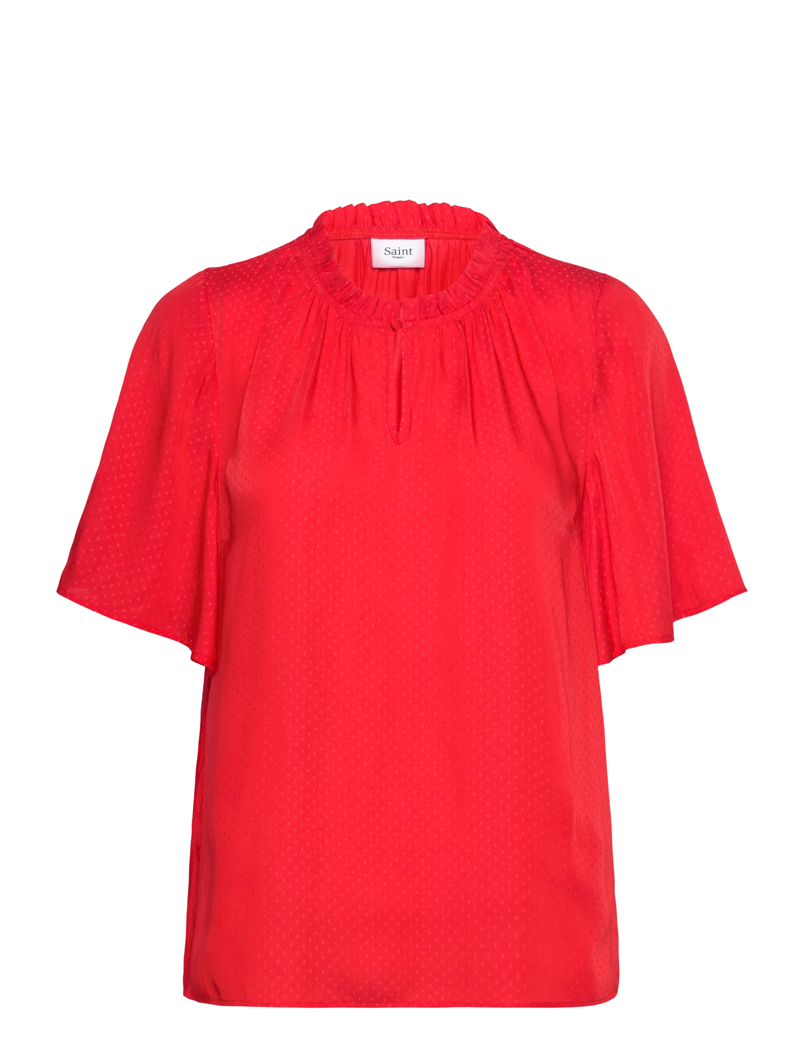 Saint Tropez BrianaSZ Flared Blouse - Bluser - FLAME SCARLET / red