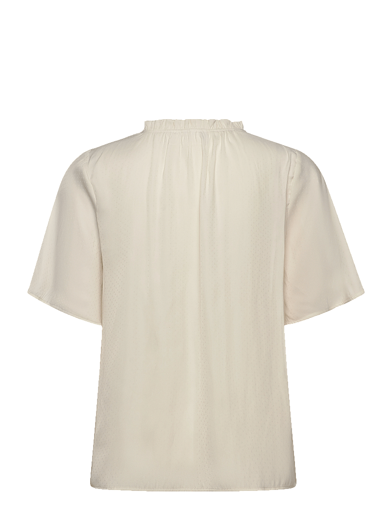 Saint Tropez - BrianaSZ Flared Blouse - kurzämlige blusen - ice - 2