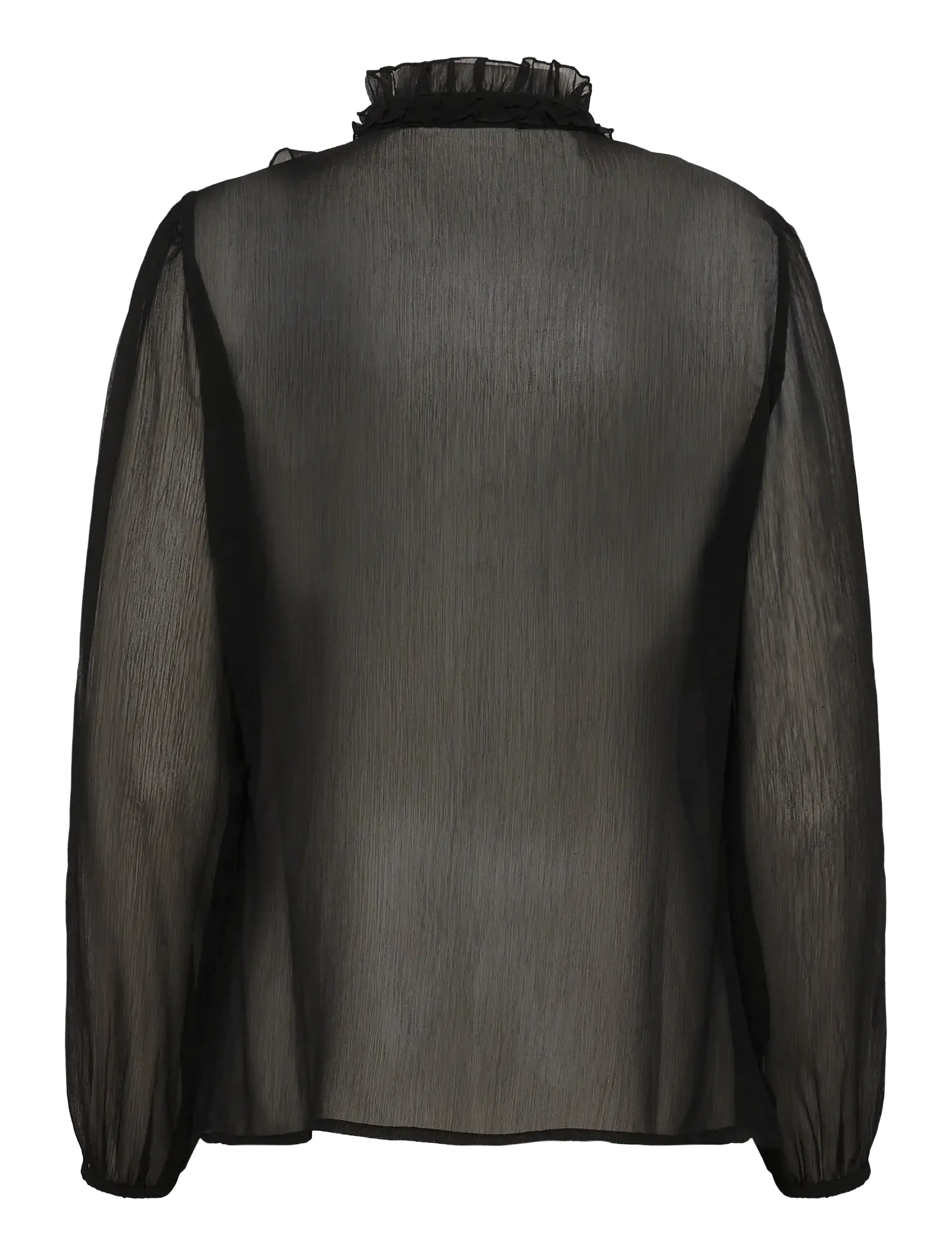 Saint Tropez - LiljaSZ Crinkle LS Shirt - black - 2