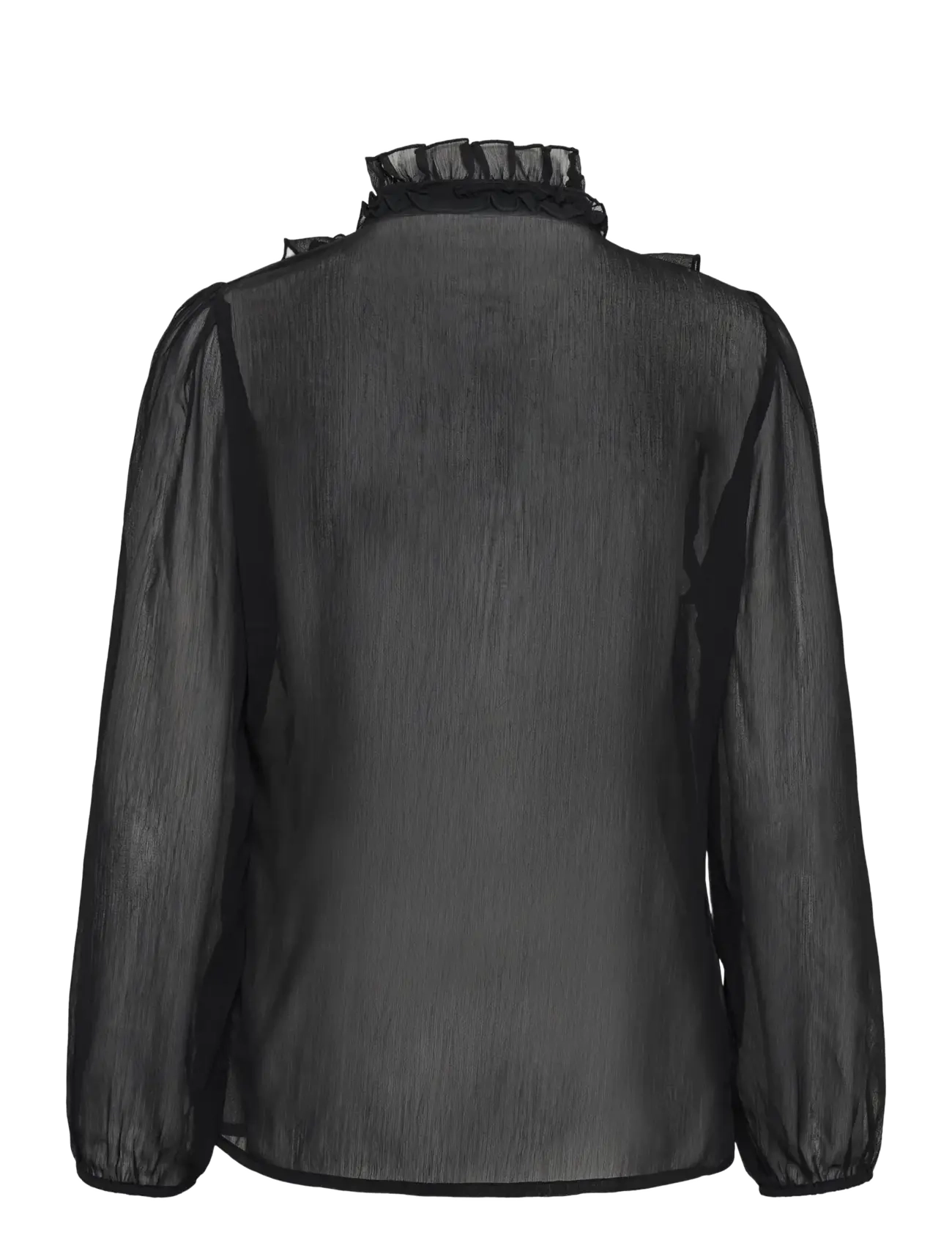Saint Tropez - LiljaSZ Crinkle LS Shirt - black - 2