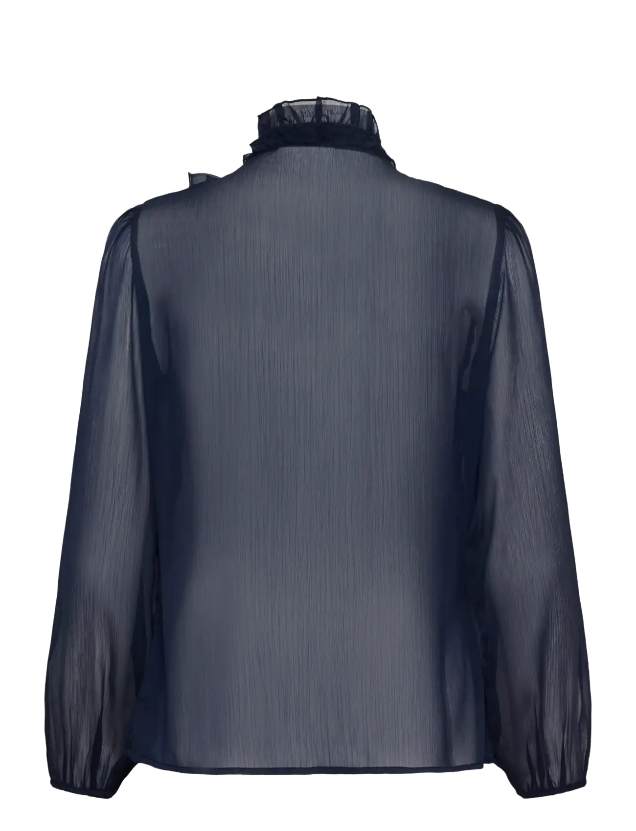 Saint Tropez - LiljaSZ Crinkle LS Shirt - langärmlige blusen - night sky - 2