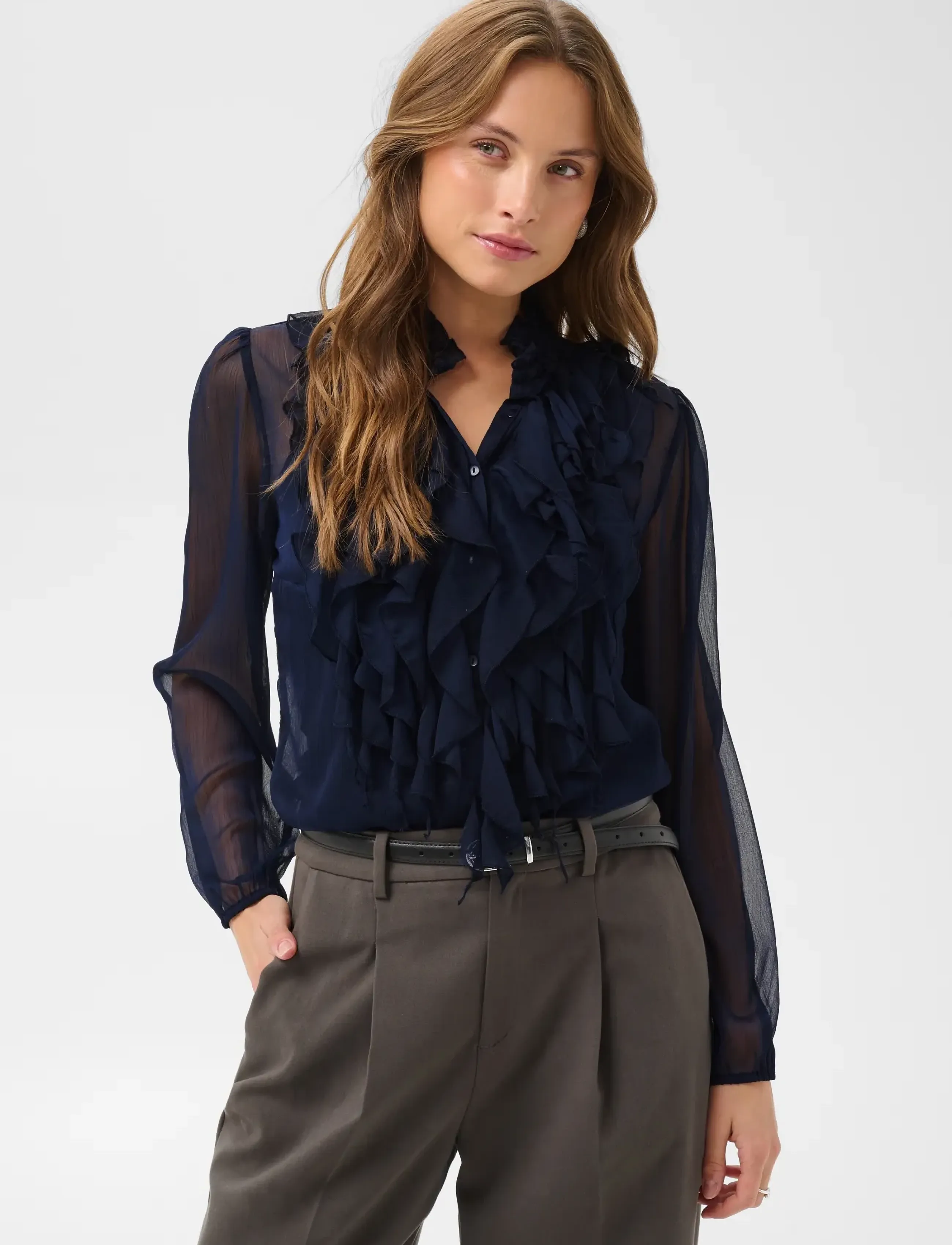 Liljasz Crinkle Ls Shirt