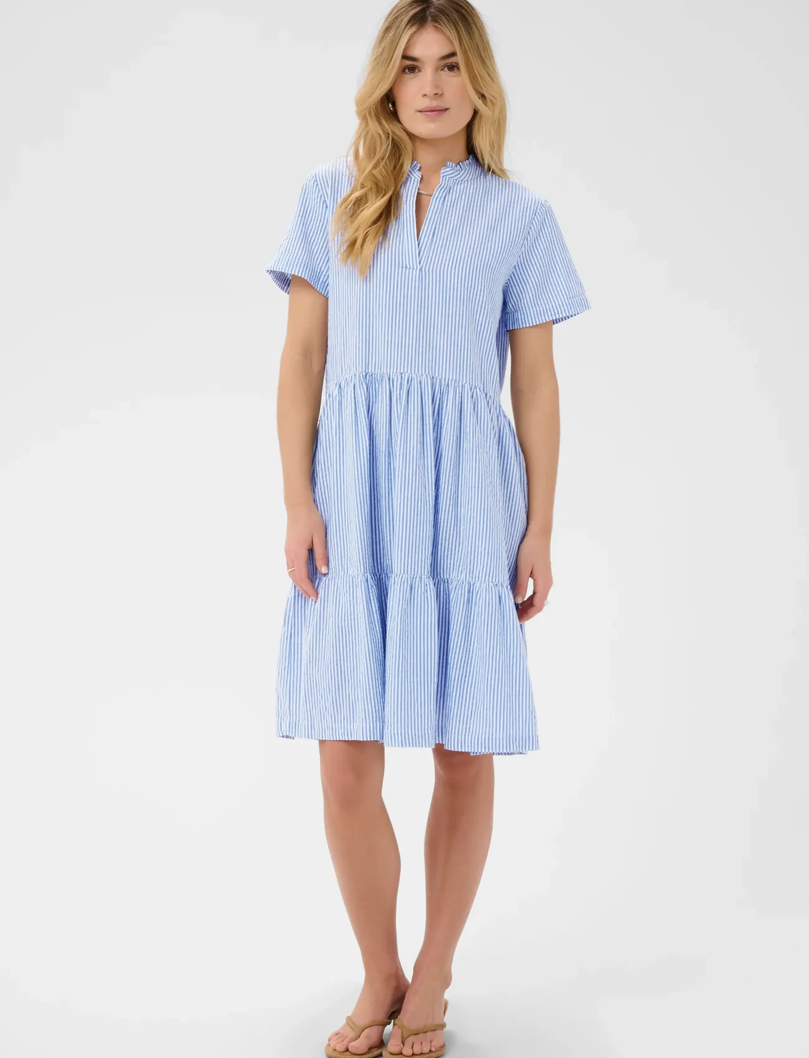 Saint Tropez ElmikoSZ SS Dress - Klänningar - PALACE BLUE STRIPE / blue