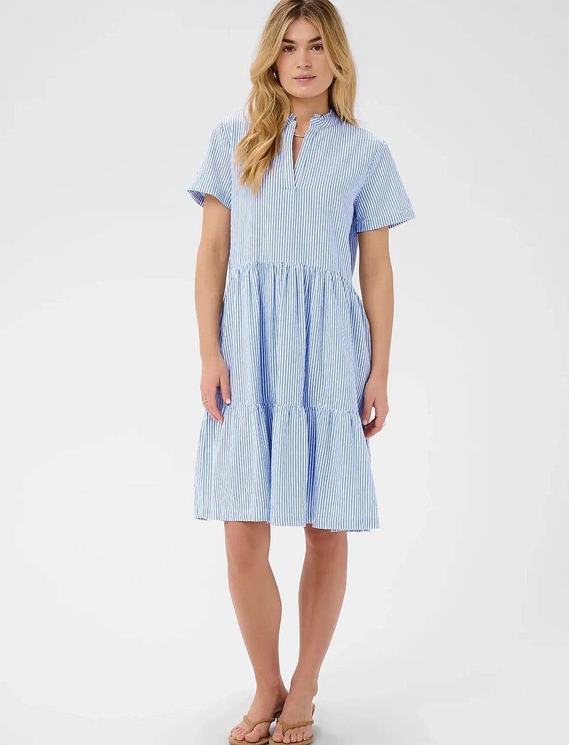 Saint Tropez - ElmikoSZ SS Dress - palace blue stripe - 0