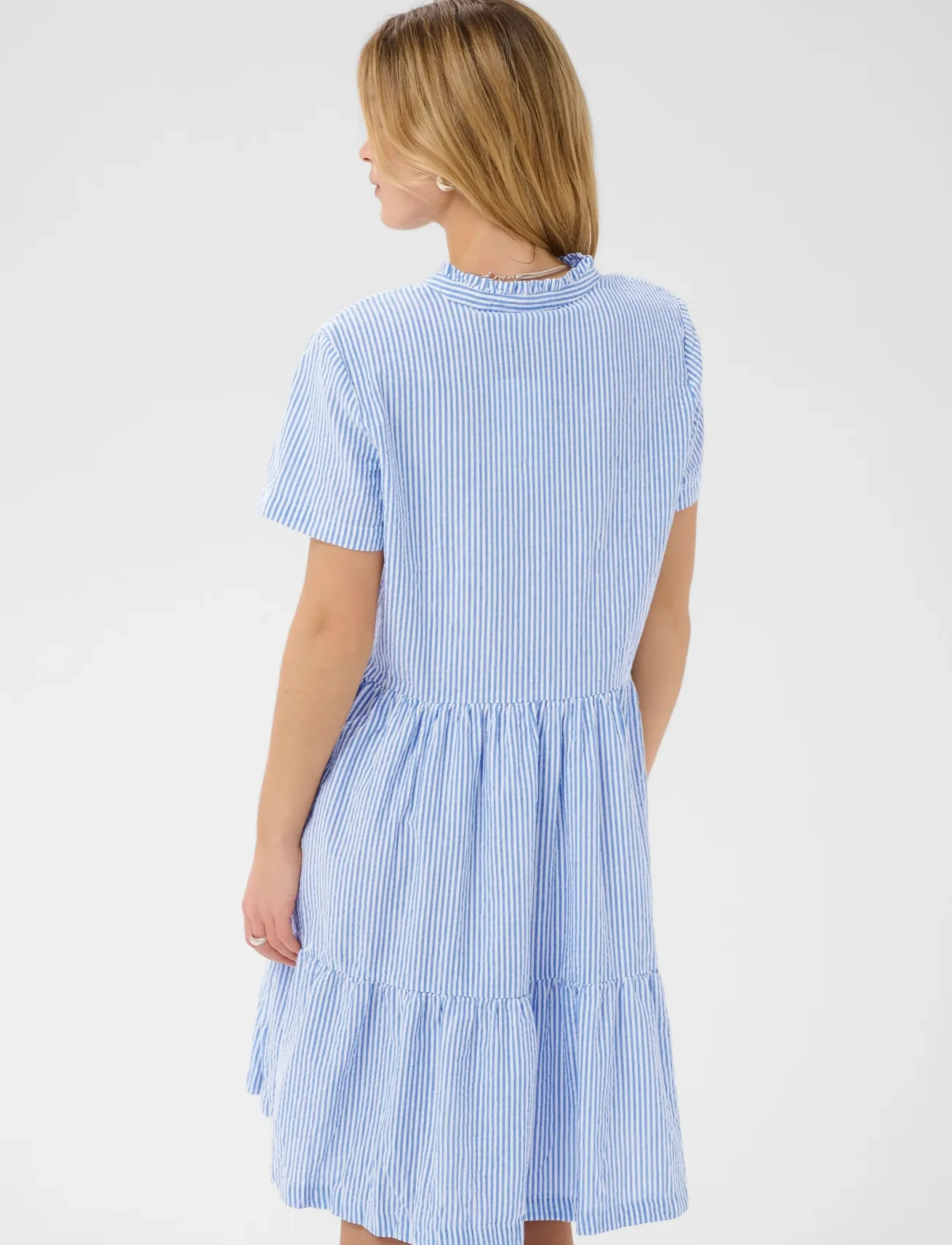 Saint Tropez - ElmikoSZ SS Dress - sommerkjoler - palace blue stripe - 4