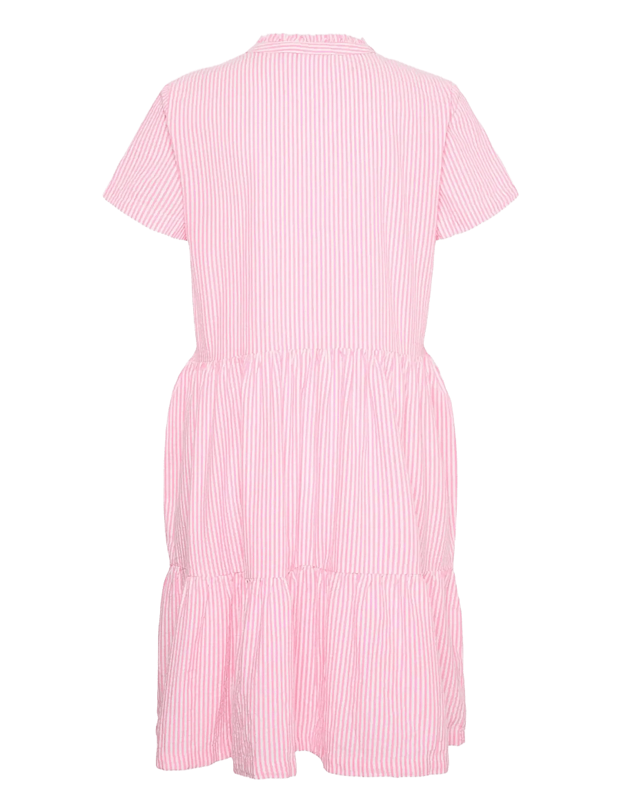 Saint Tropez - ElmikoSZ SS Dress - suvekleidid - pink cosmos stripe - 2