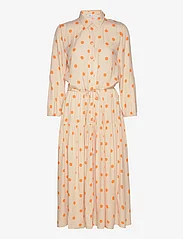 Saint Tropez - UedaSZ Maxi Dress - shirt dresses - orange peel big dots - 0