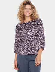 Saint Tropez - ViniaSZ Blouse - long-sleeved blouses - mulberry soft focus - 2