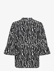 Saint Tropez - UedaSZ Blouse - long-sleeved blouses - black bamboo lines - 1