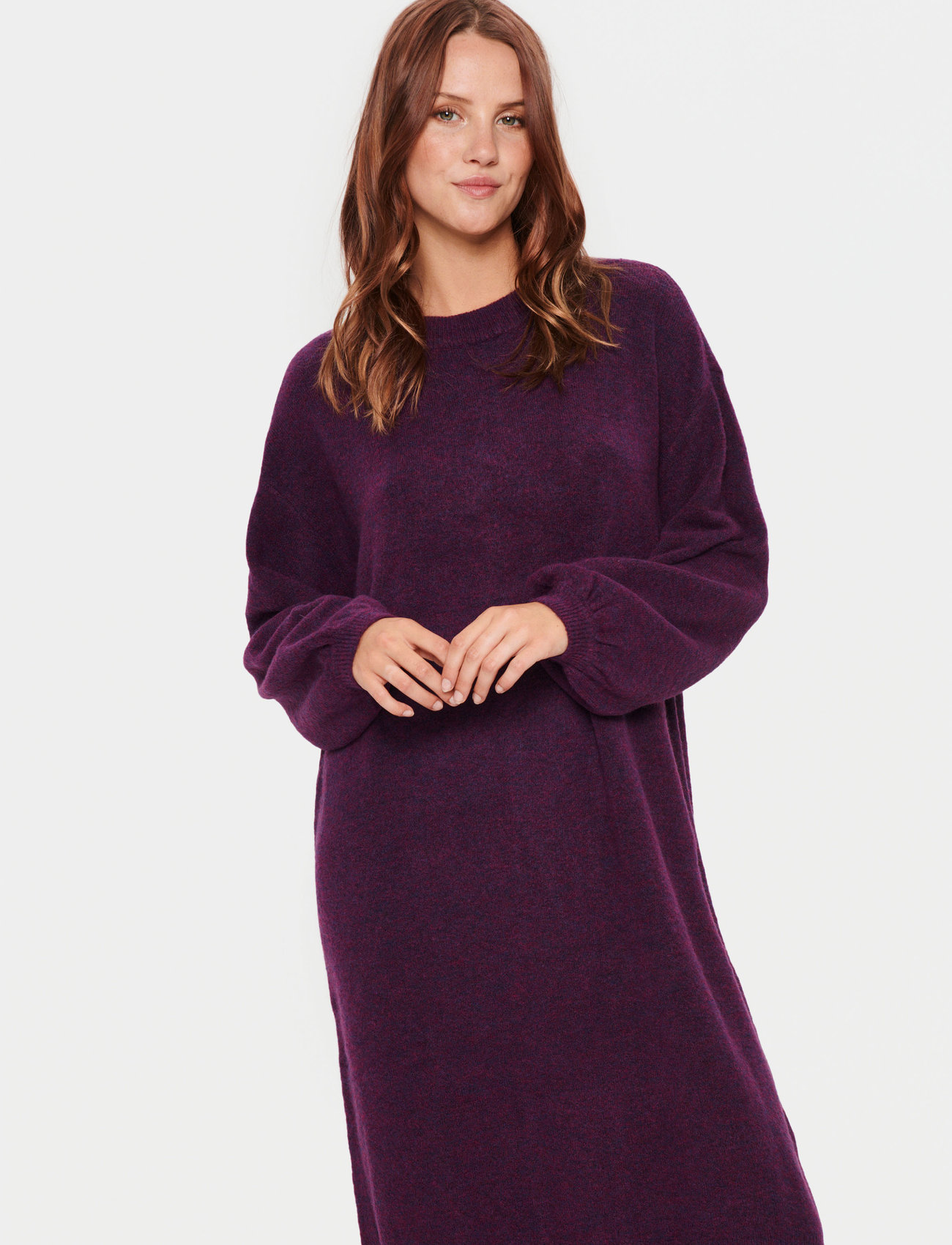 Saint Tropez - TrixieSZ Dress - knitted dresses - petunia melange - 1