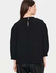 Saint Tropez - BeniaSZ Blouse - long-sleeved blouses - black - 3