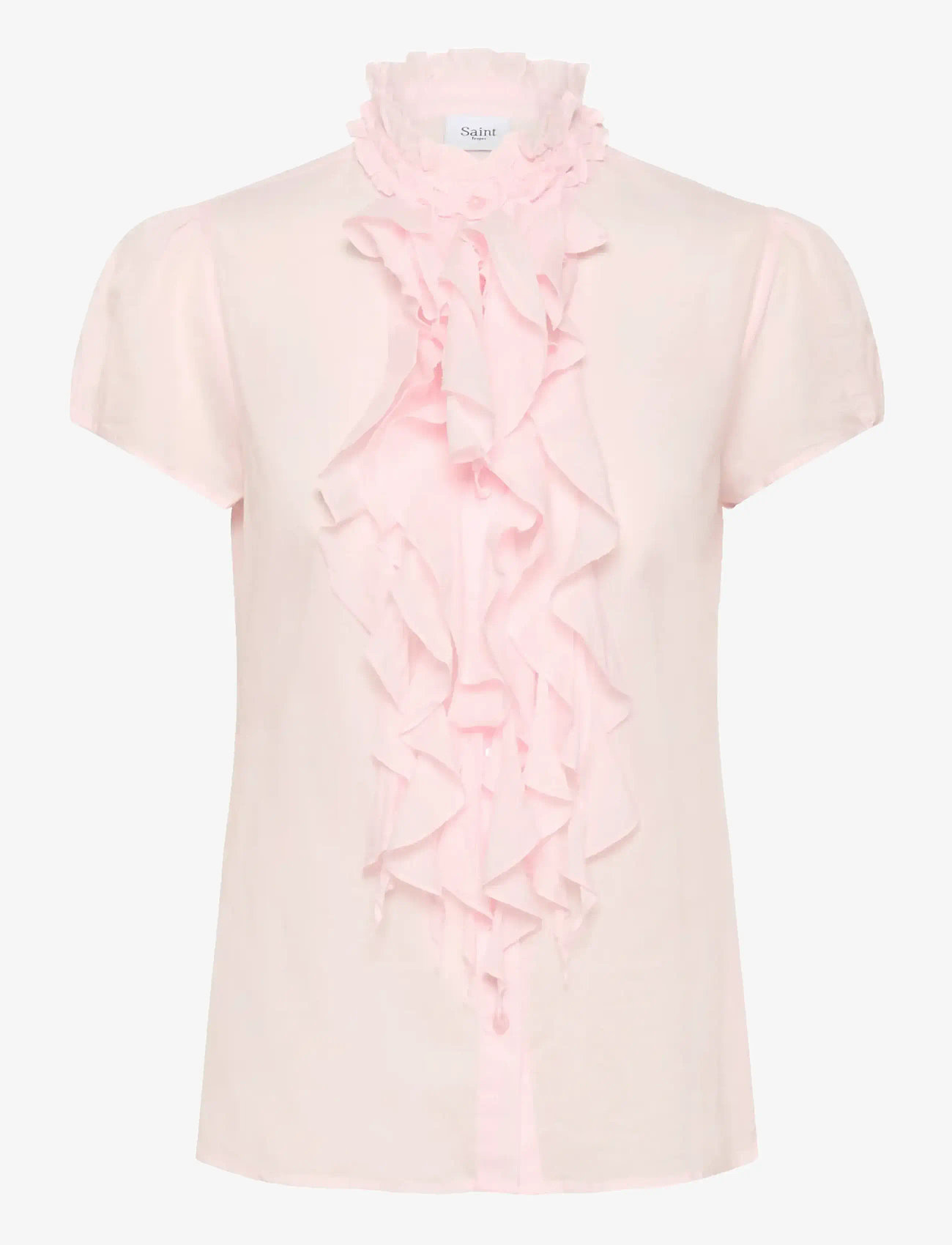 Saint Tropez - TilliSZ SS Shirt - kortærmede skjorter - chalk pink - 1