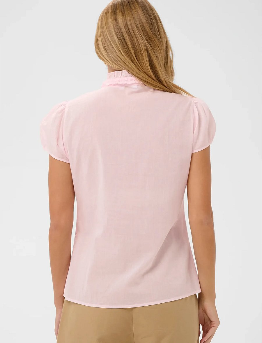 Saint Tropez - TilliSZ SS Shirt - kortærmede skjorter - chalk pink - 4