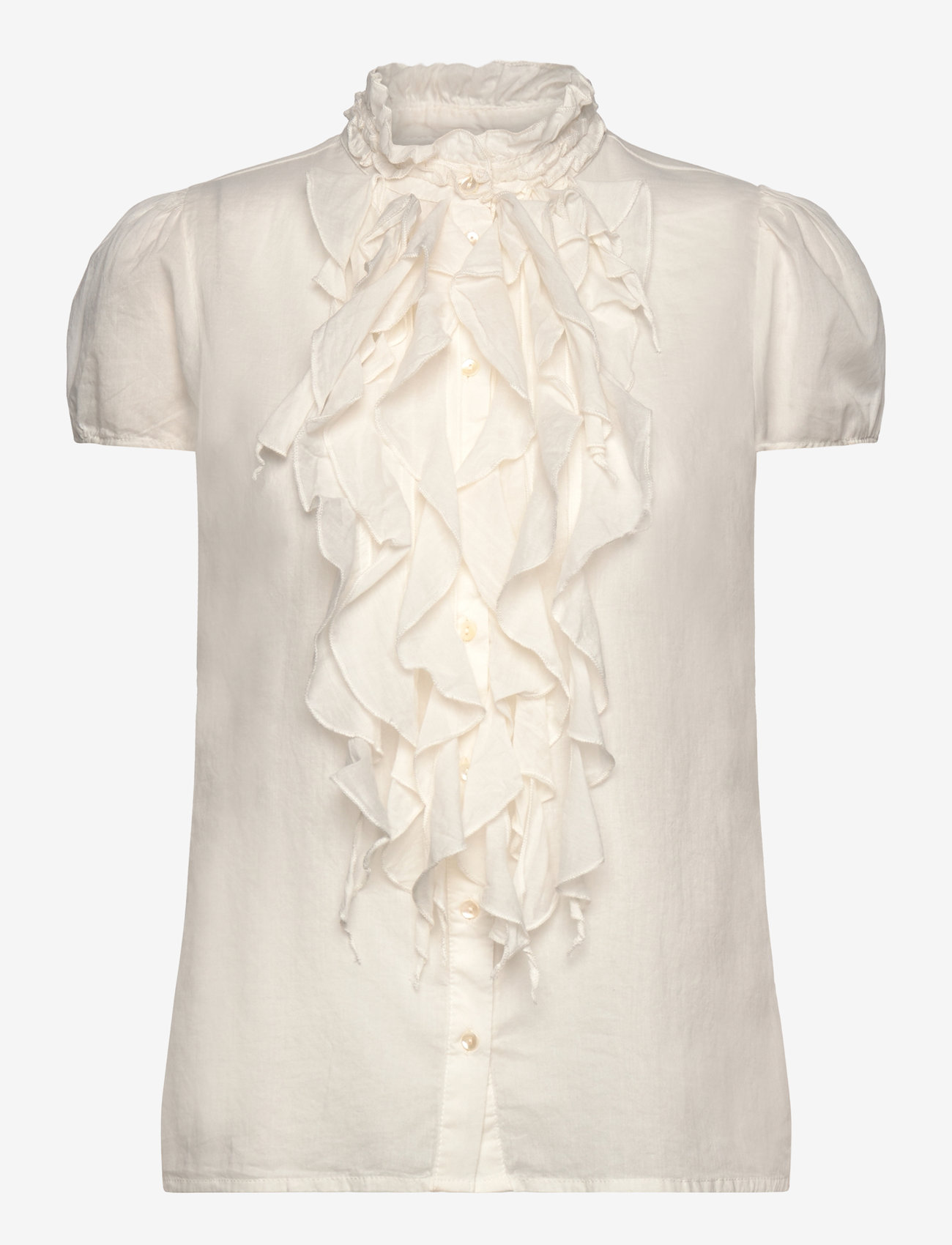 Saint Tropez - TilliSZ SS Shirt - kortärmade blusar - ice - 1