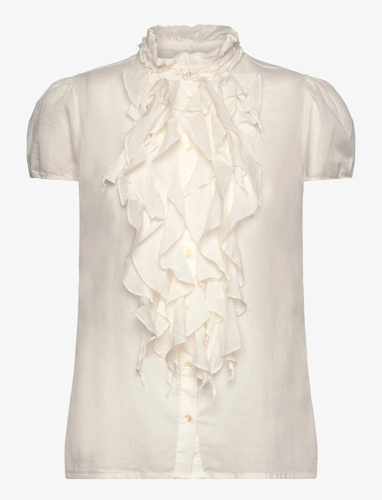 Saint Tropez - TilliSZ SS Shirt - short-sleeved blouses - ice - 0