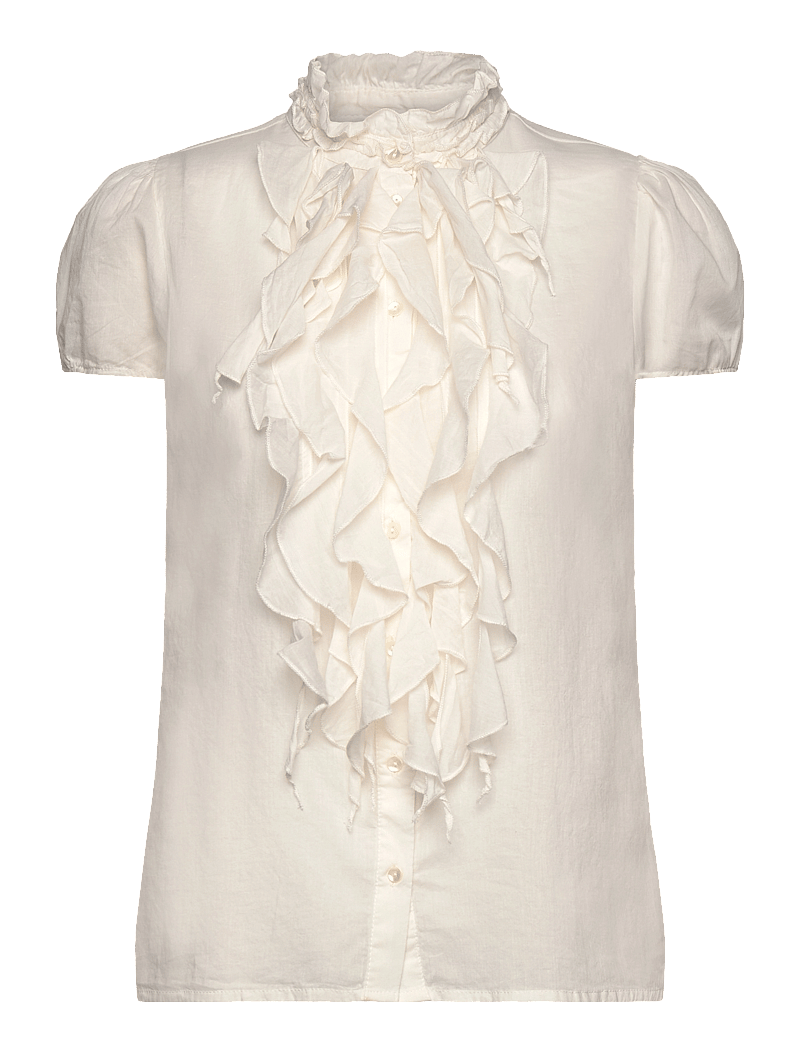 Saint Tropez - TilliSZ SS Shirt - kortärmade blusar - ice - 1