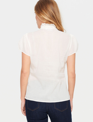Saint Tropez - TilliSZ SS Shirt - short-sleeved blouses - ice - 3