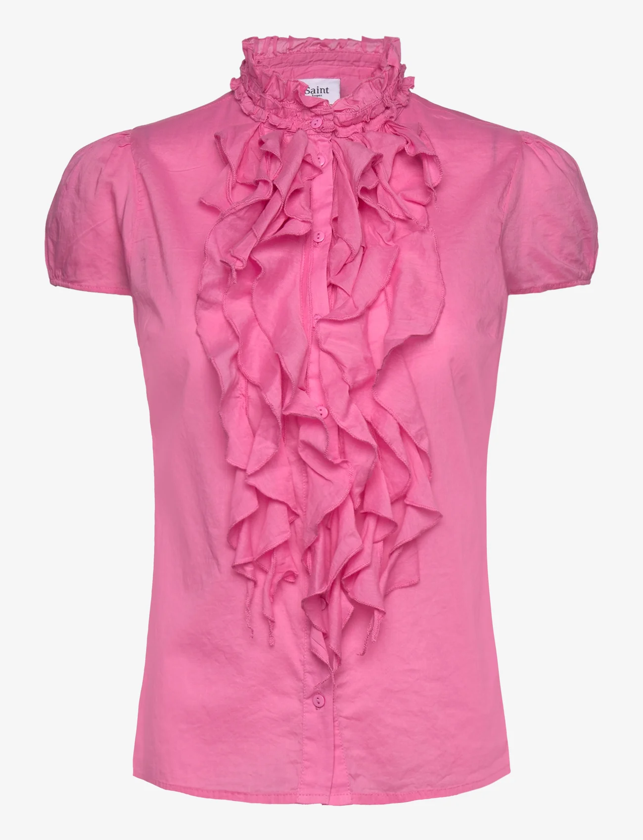 Saint Tropez - TilliSZ SS Shirt - kortärmade blusar - pink cosmos - 0