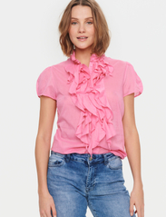 Saint Tropez - TilliSZ SS Shirt - kortärmade blusar - pink cosmos - 2