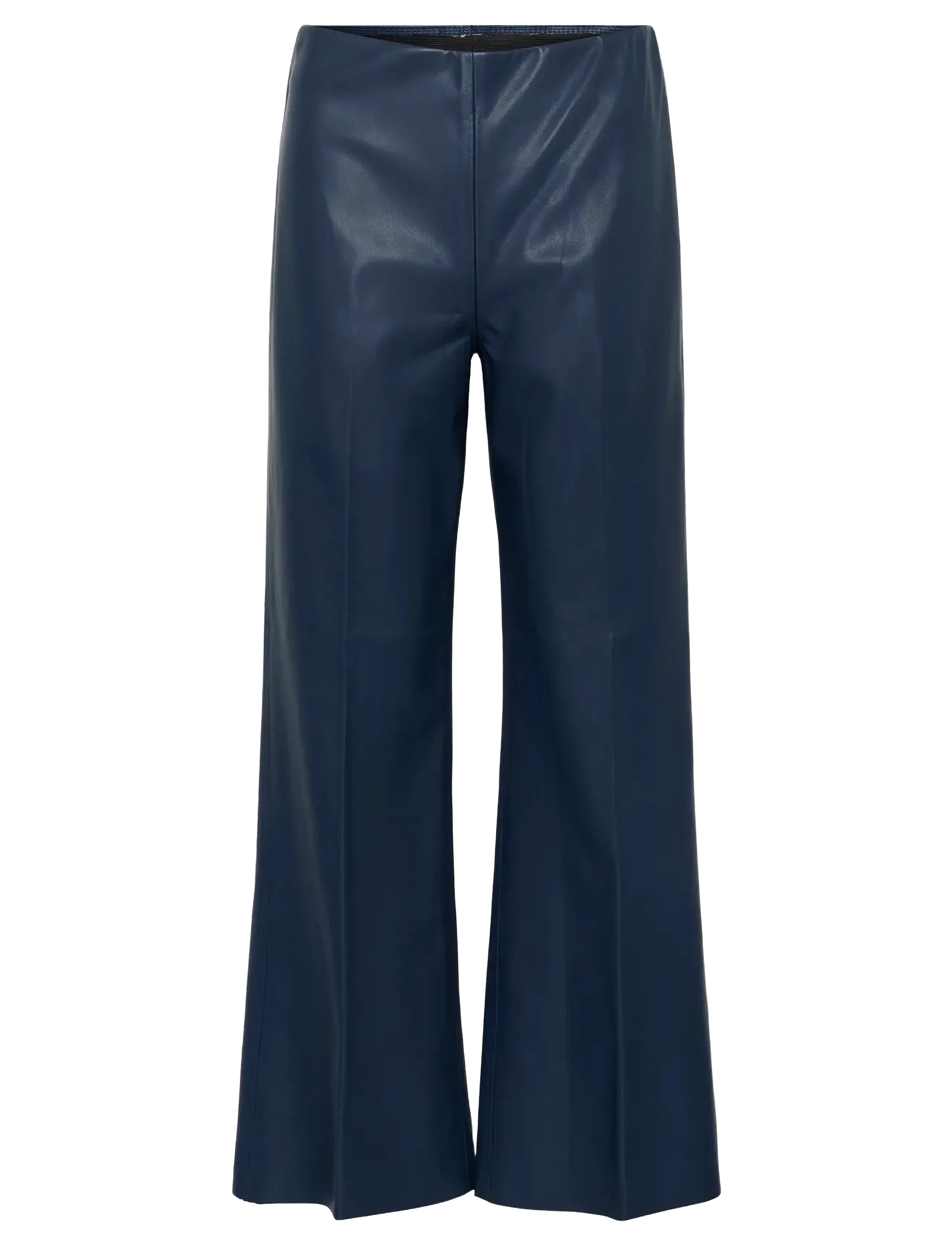Saint Tropez DowieSZ Flared Pants - Leather trousers - PAGEANT BLUE / navy