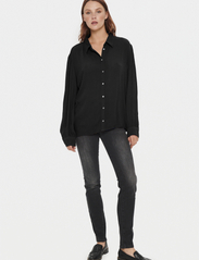 Saint Tropez - AlbaSZ Shirt - long-sleeved shirts - black - 4