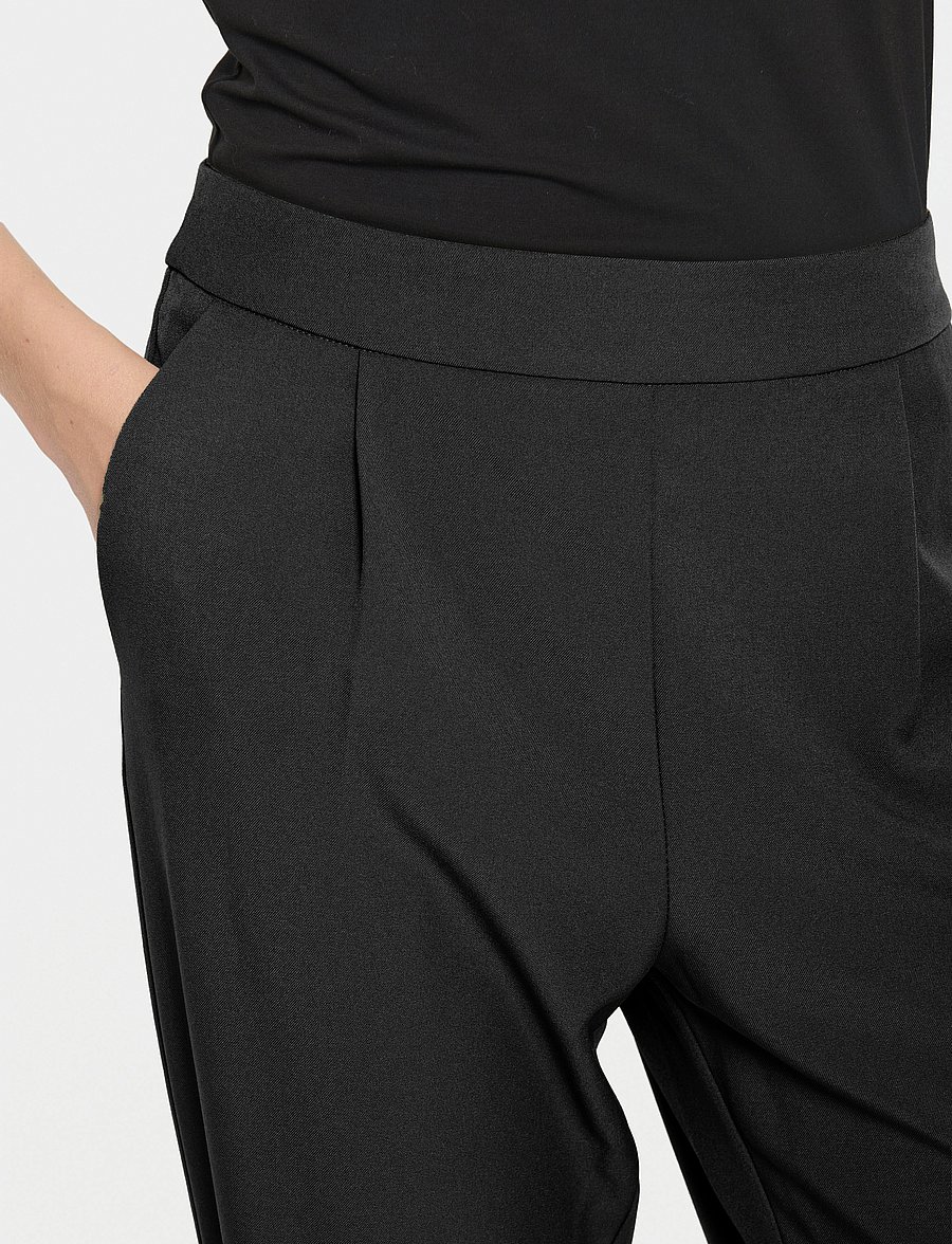 Saint Tropez - CelestSZ Pants - kostymbyxor - black - 5