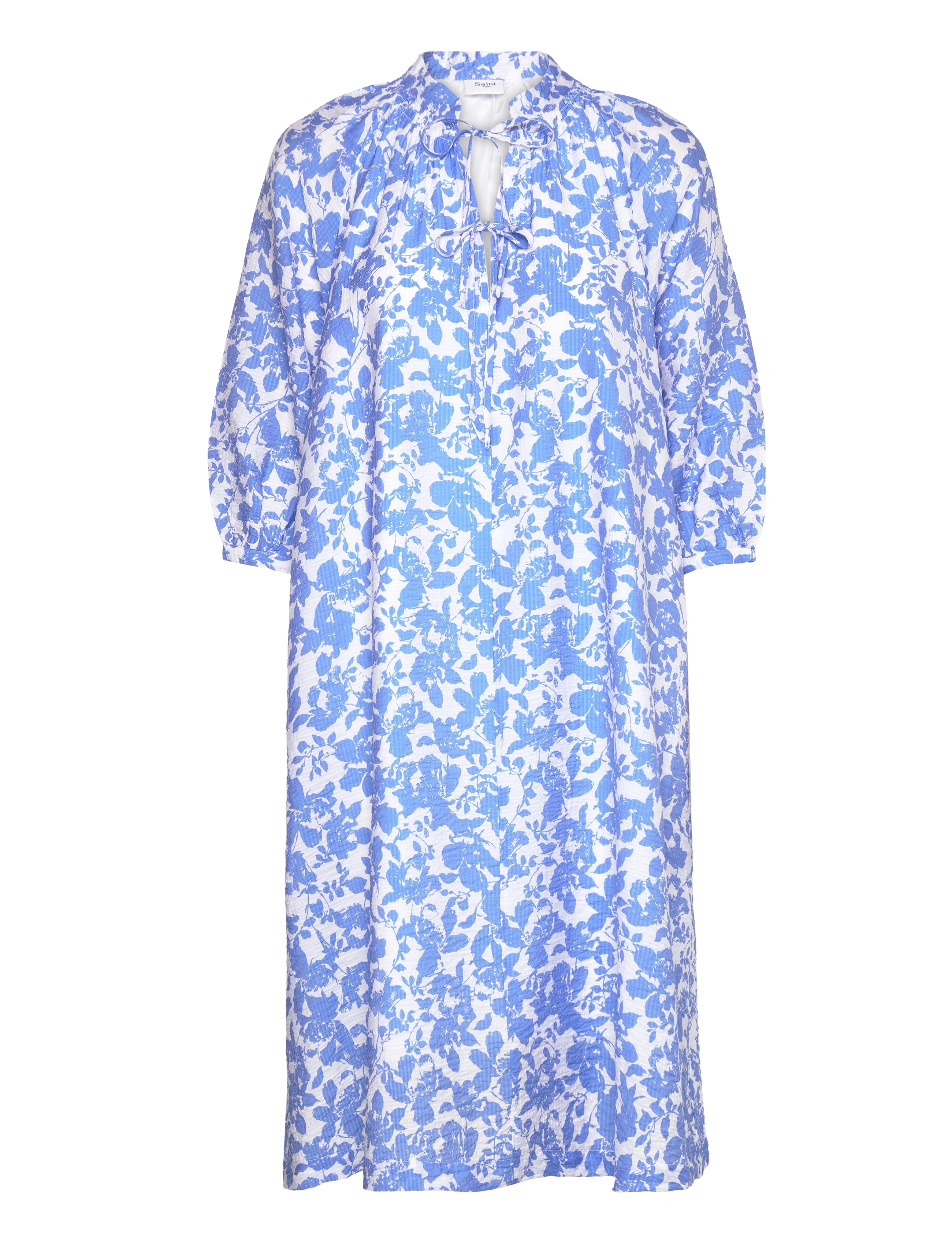 Saint Tropez DaphneSZ Dress - Riided - ULTRAMARINE PORCELAIN BLOOMS / blue