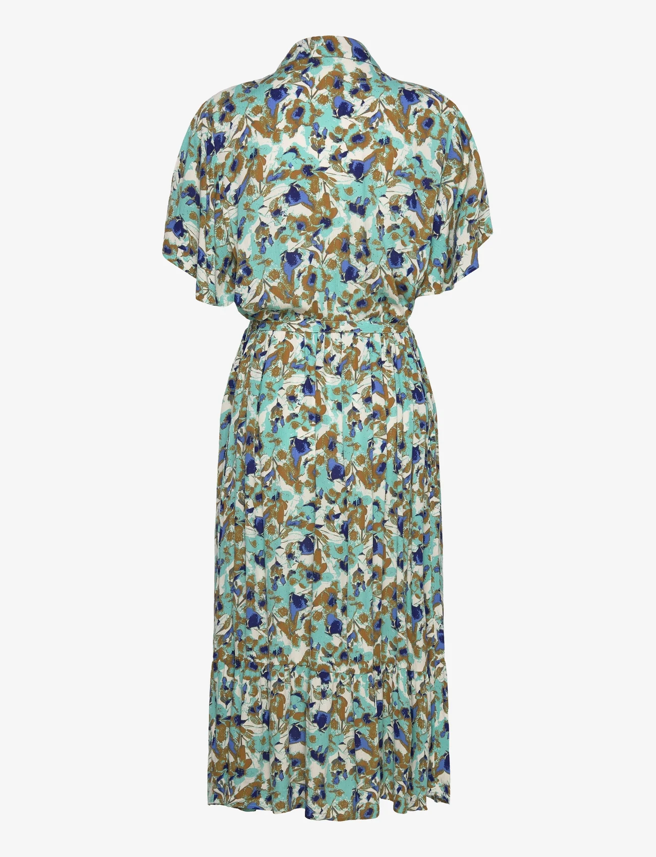 Saint Tropez - DidiSZ Dress - sommarklänningar - pastel turquoise flower mood - 1