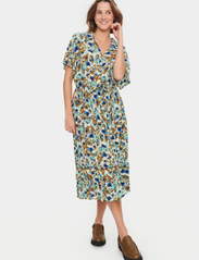 Saint Tropez - DidiSZ Dress - summer dresses - pastel turquoise flower mood - 3
