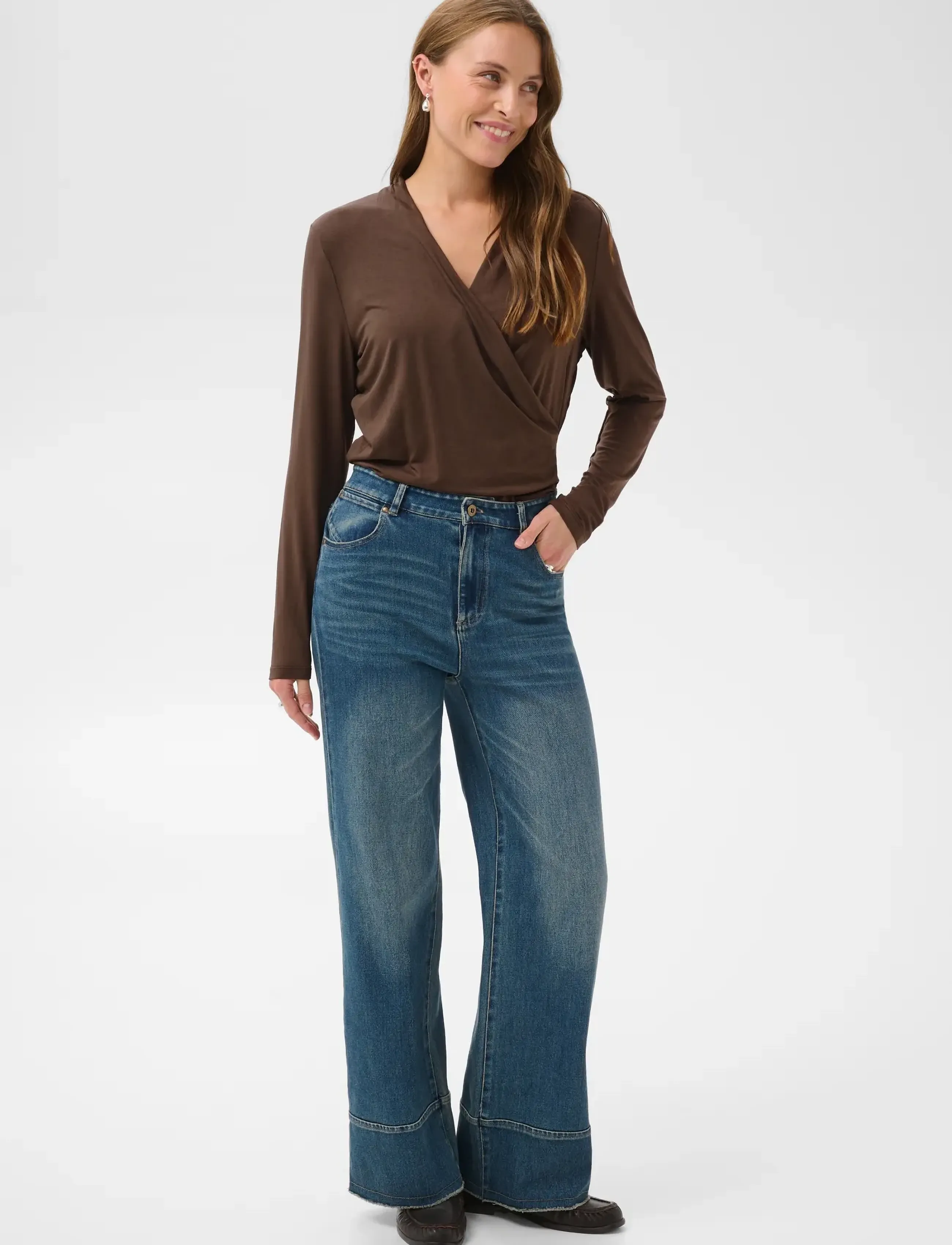 Saint Tropez - ViggaSZ Wrap Blouse - mulch - 3