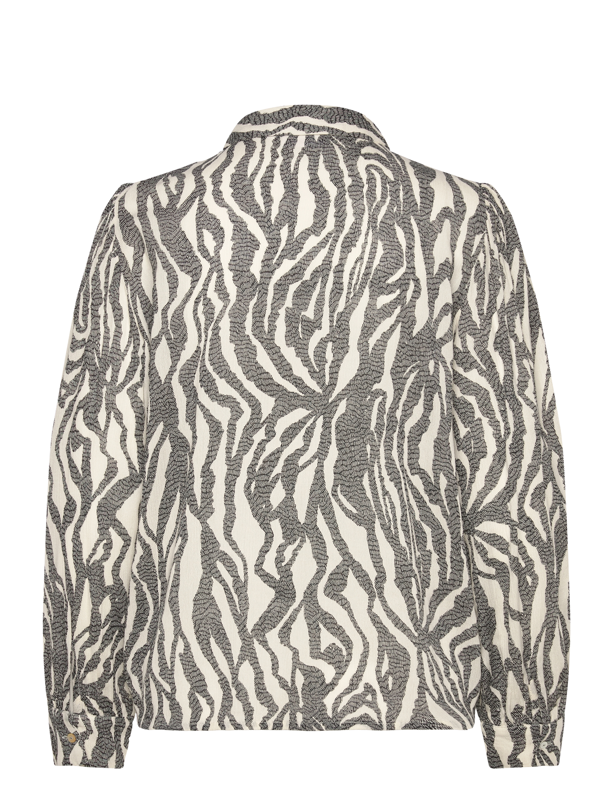 Saint Tropez - VegaSZ Shirt - langærmede skjorter - black zebra graphic - 2