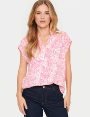 Saint Tropez - DaciaSZ SS Blouse - blouses zonder mouwen - fandango pink leo - 2