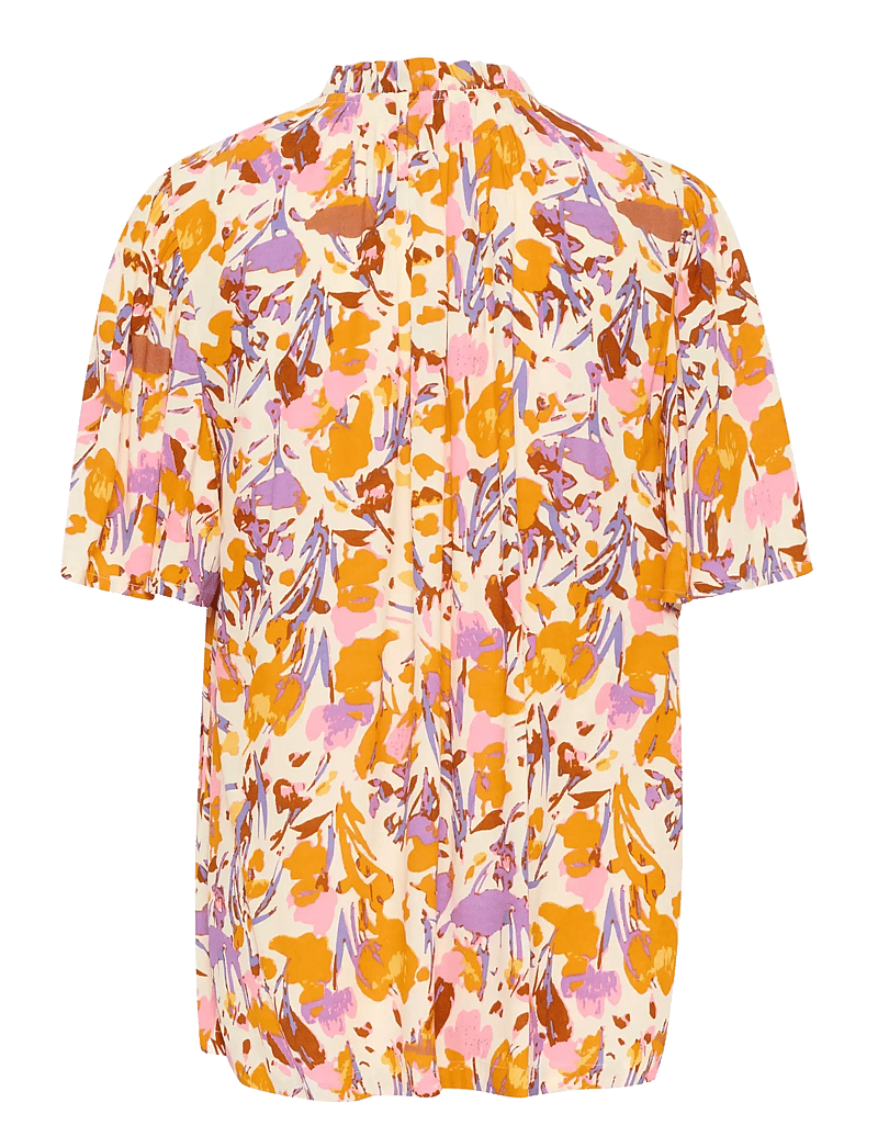Saint Tropez - EikoSZ Blouse - kortærmede bluser - ice flower art - 2