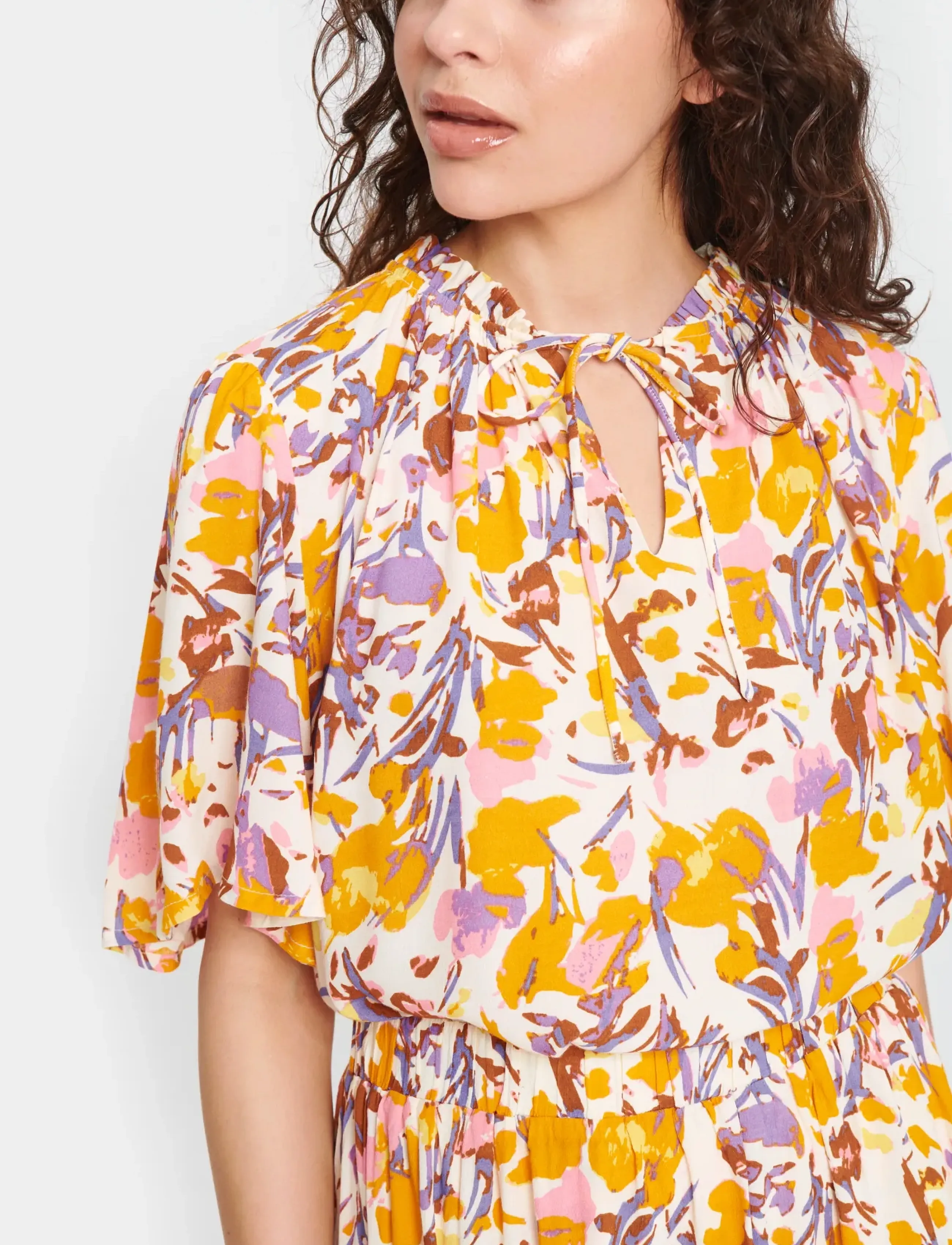 Saint Tropez - EikoSZ Blouse - kortærmede bluser - ice flower art - 5