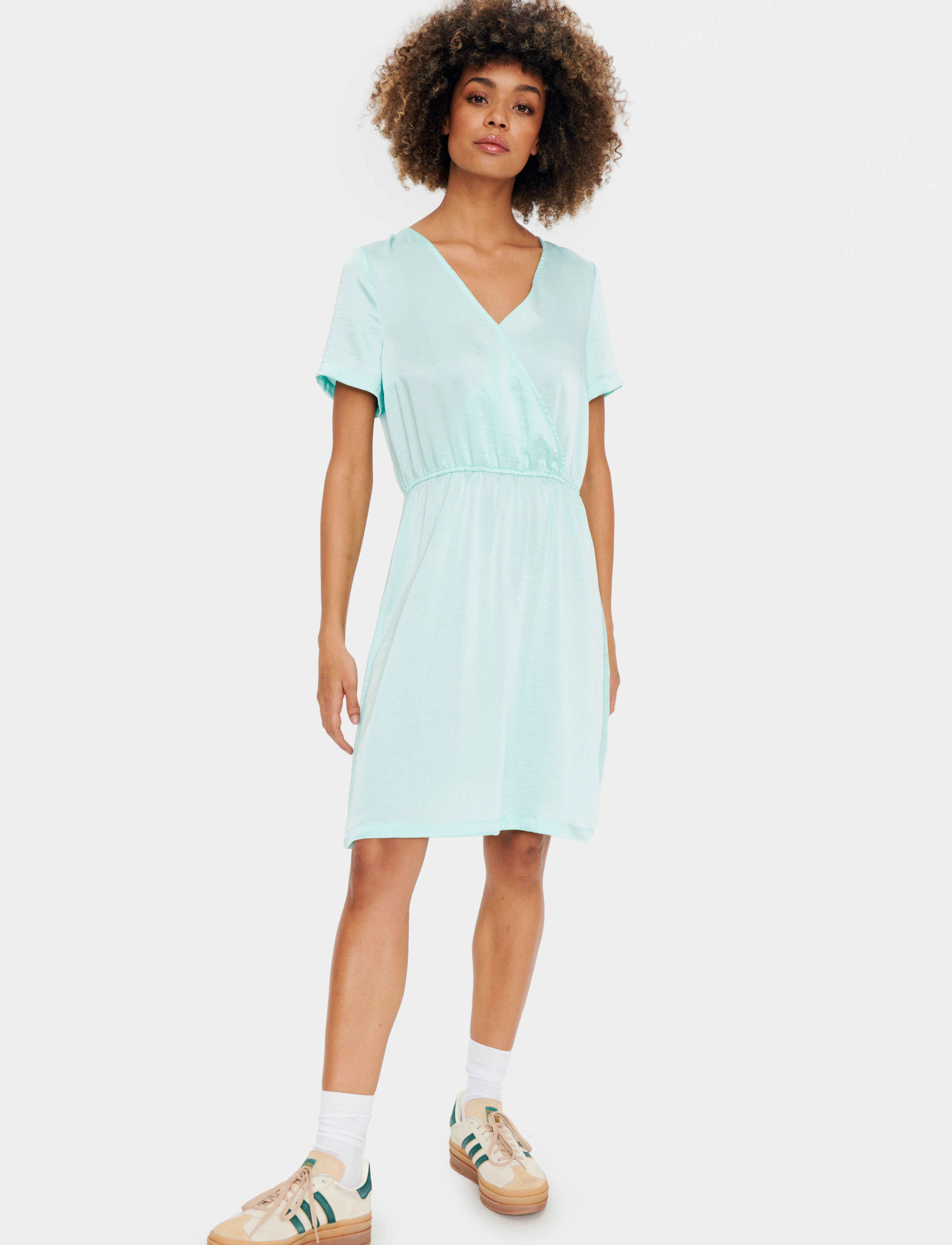 Saint Tropez - DinneSZ SS Dress - laveste priser - pastel turquoise - 3