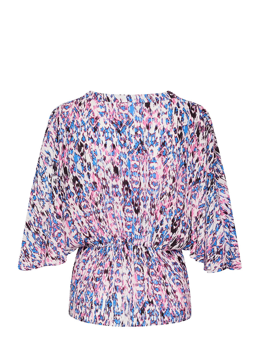 Saint Tropez - EverleySZ Wrap Blouse - bluzki z krótkim rękawem - pink c. ikat paint - 2