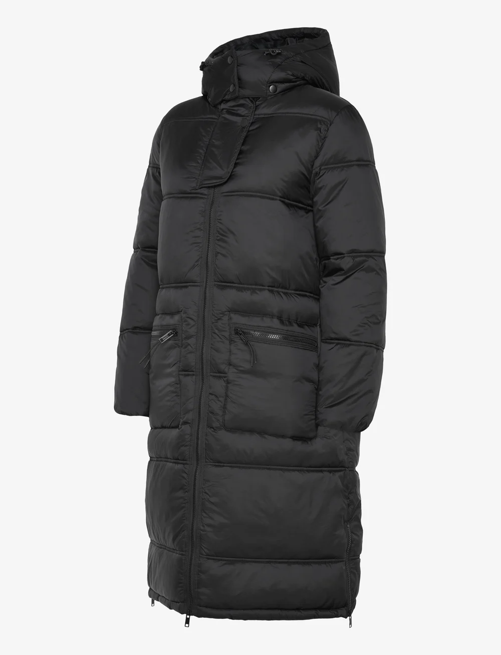 Saint tropez long padded jacket with hood sales