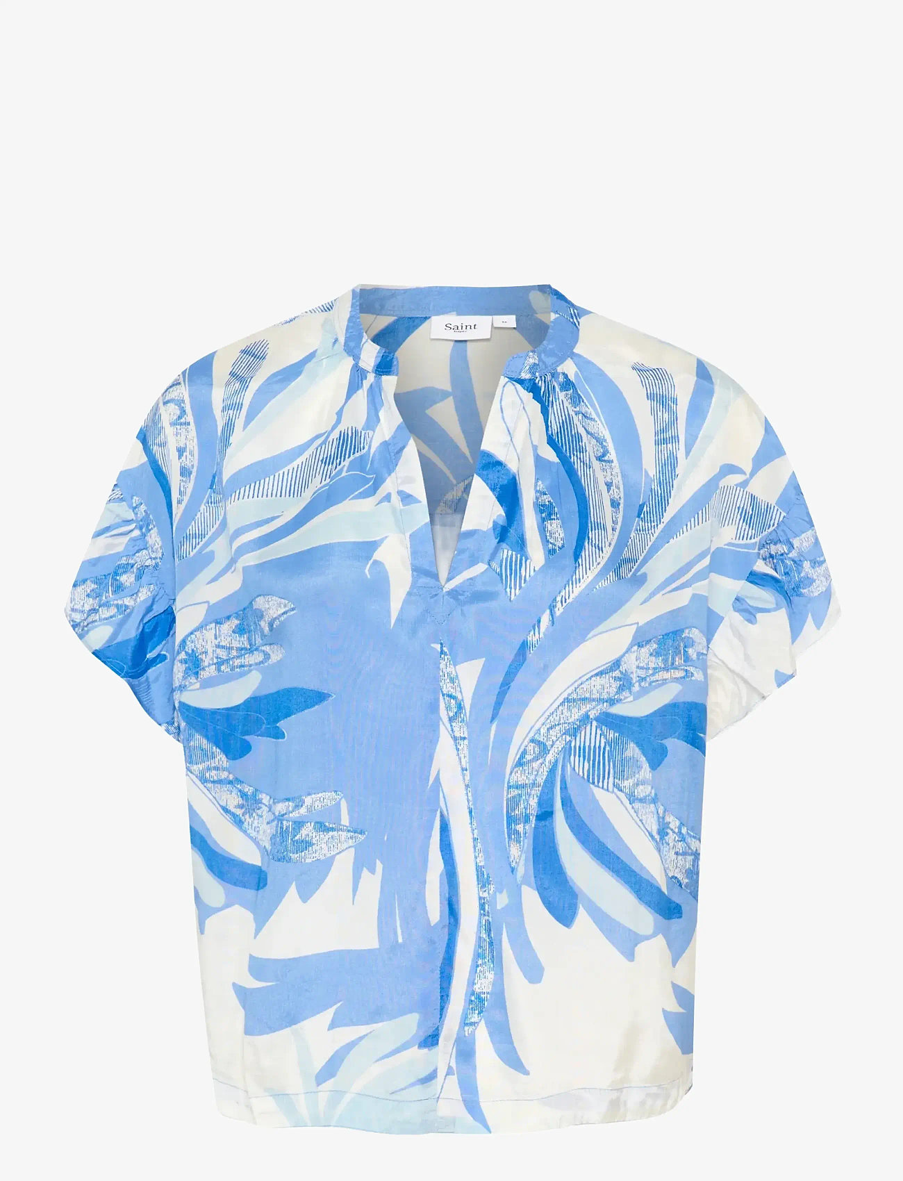 Saint Tropez - EvetteSZ Shirt - kortærmede skjorter - provence summer leaves - 1
