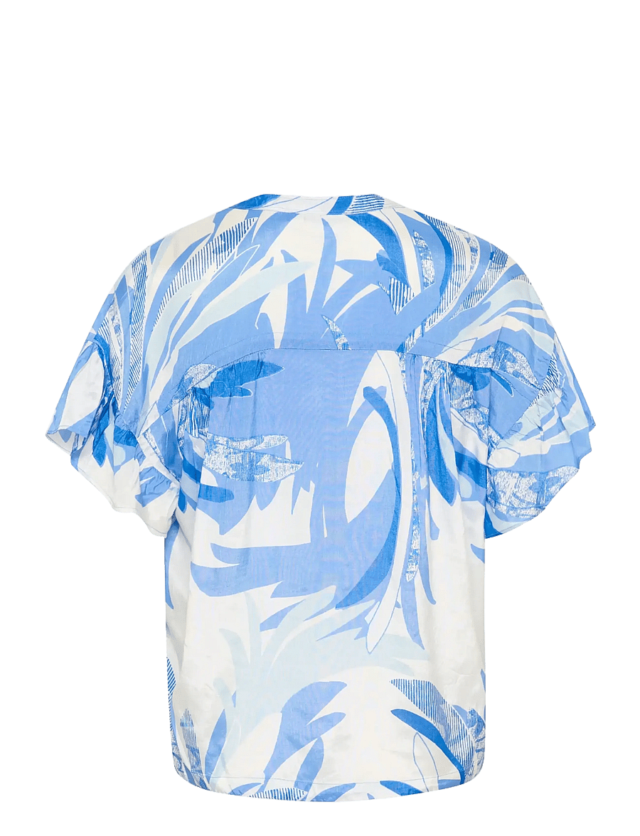 Saint Tropez - EvetteSZ Shirt - kurzärmlige hemden - provence summer leaves - 2
