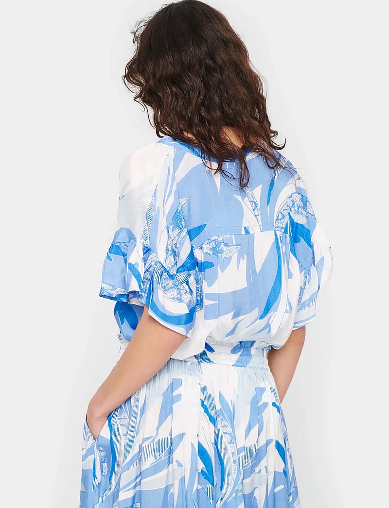 Saint Tropez - EvetteSZ Shirt - kortærmede skjorter - provence summer leaves - 4