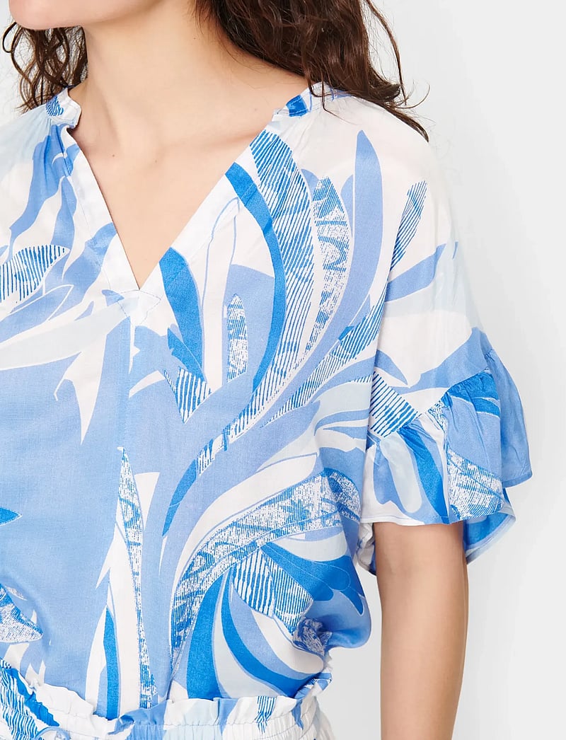 Saint Tropez - EvetteSZ Shirt - kortærmede skjorter - provence summer leaves - 5