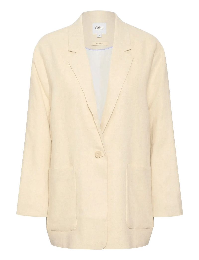 Saint Tropez - EstelleSZ Blazer - enkeltradede blazere - fog melange - 1